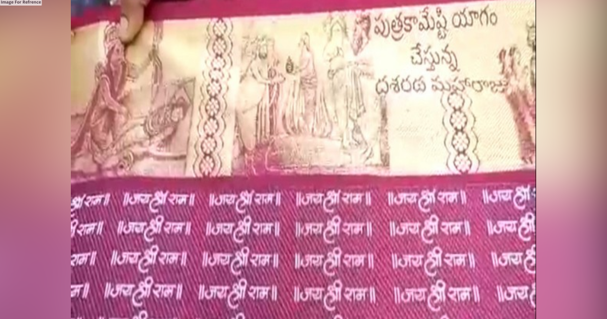 Andhra Pradesh weaver spends four months crafting unique Ramayana inspired saree for Ayodhya Ram Mandir